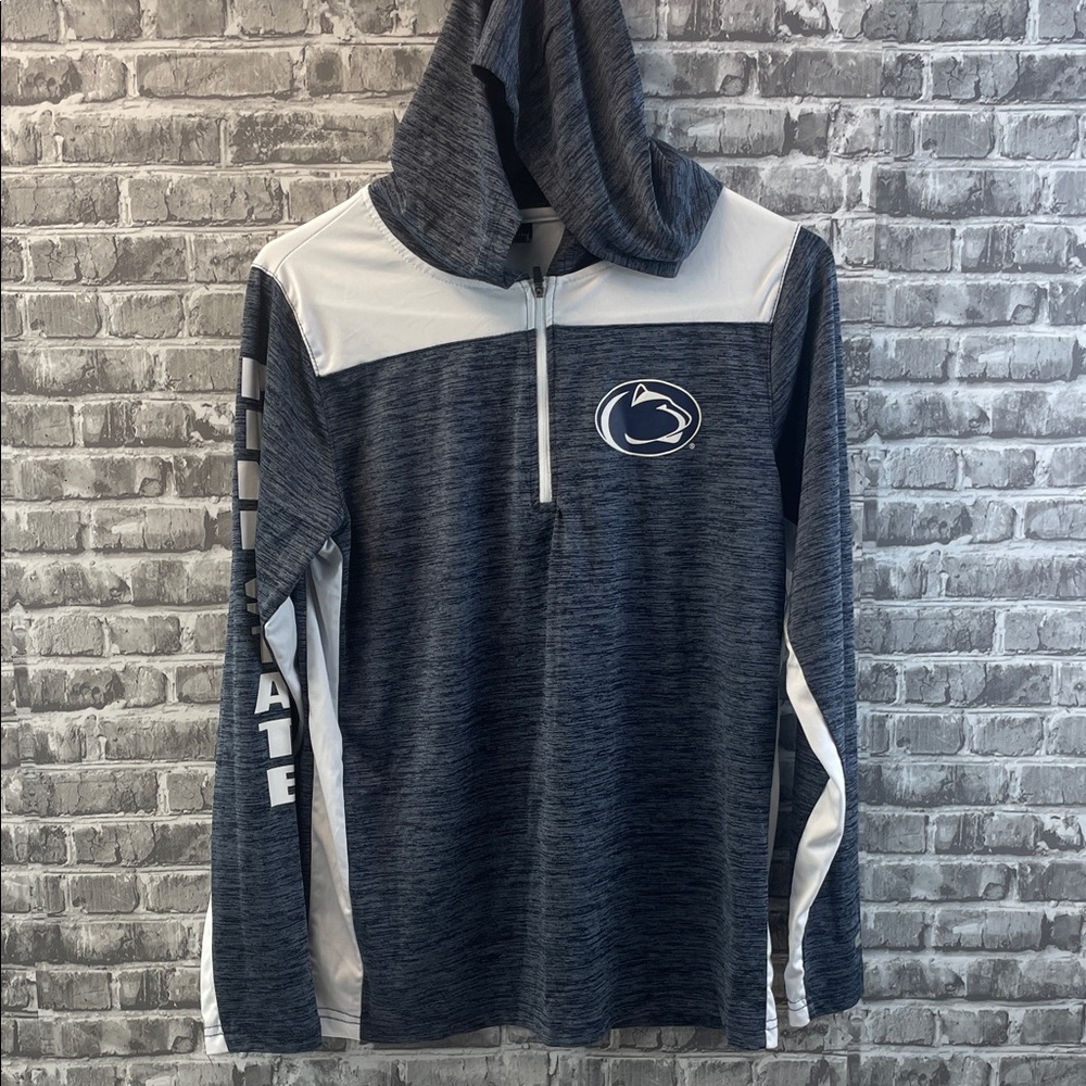 Penn State
Colosseum Youth Navy and White Half-Zip Hoodie